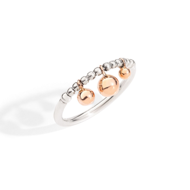 Bague Bollicine – Or rose 9K & argent 925