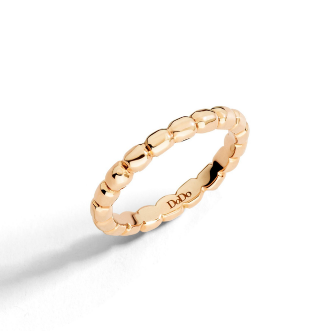 Bague Granelli – Or rose 9K