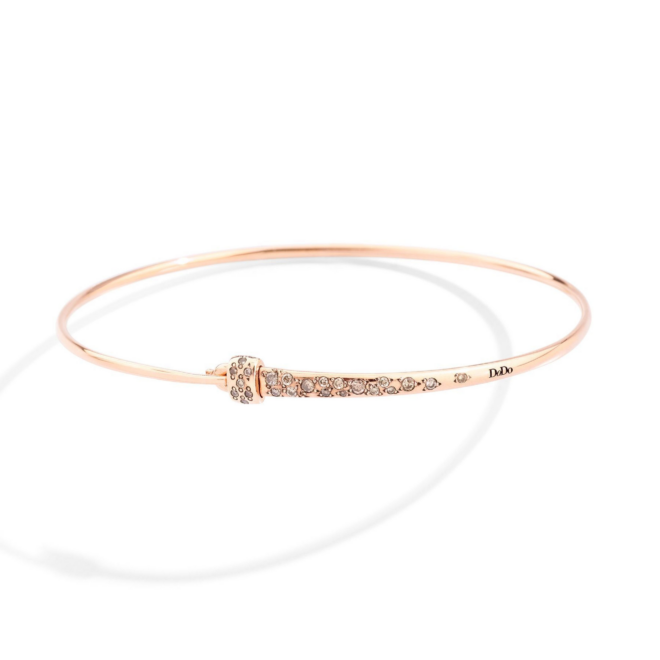 Bracelet Essentials – Or rose 9K, diamant cognac