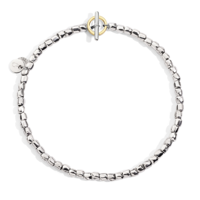 Bracelet Granelli – Or jaune 9K & argent 925, mini