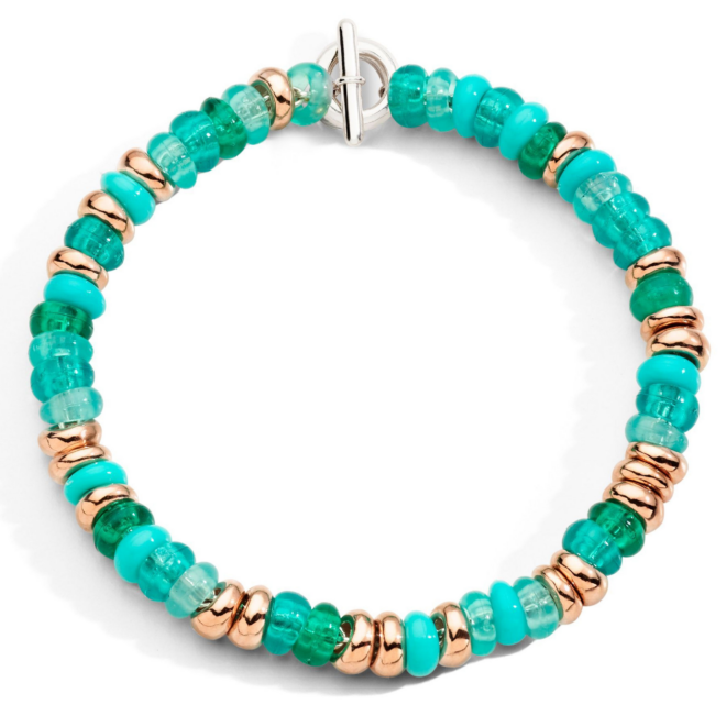 Bracelet Rondelle – Vermeil & plastique recyclé