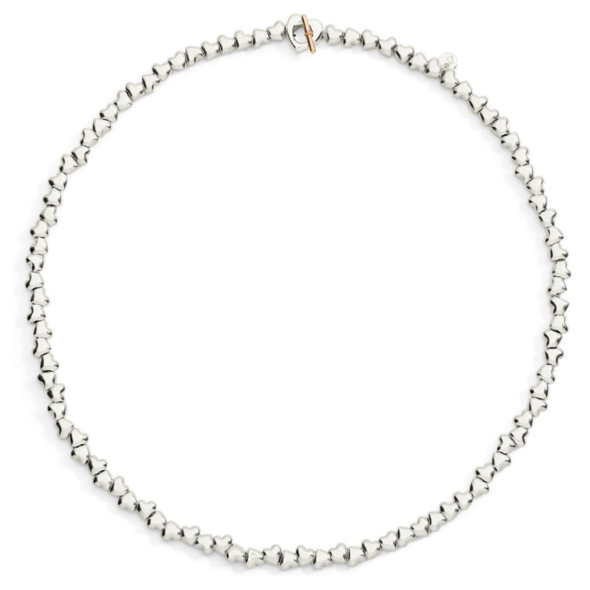 Collier Cuore – Or rose 9K & argent 925, cœur, 42 cm