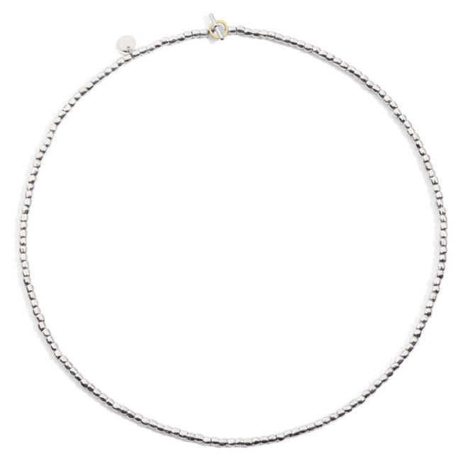 Collier Granelli – Or jaune 9K & argent 925, mini