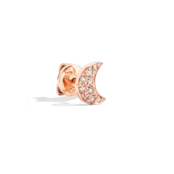 Boucles d'oreilles Universe – Or rose 9K, lune