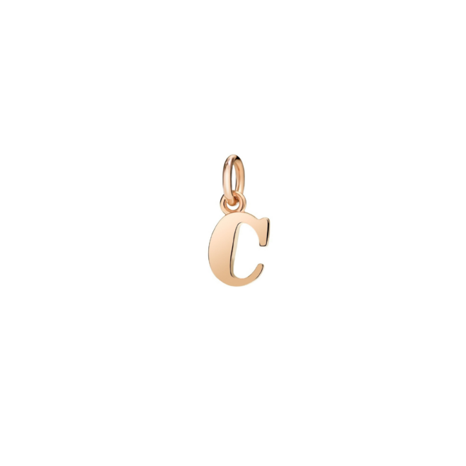 Charm Symbols – Or rose 9K, lettre C