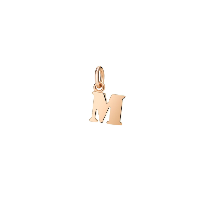 Charm Symbols – Or rose 9K, lettre M
