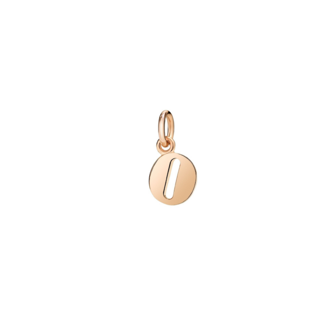 Charm Symbols – Or rose 9K, lettre O