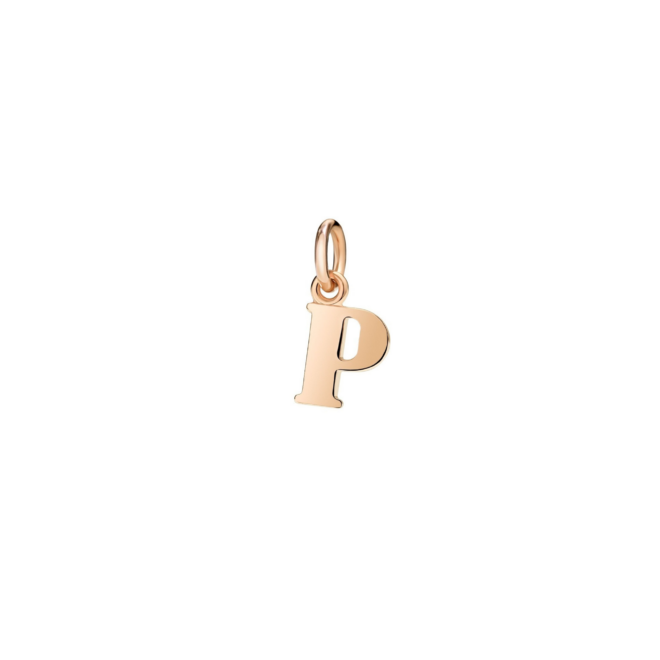 Charm Symbols – Or rose 9K, lettre P