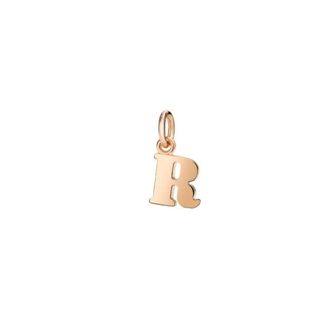Charm Symbols – Or rose 9K, lettre R