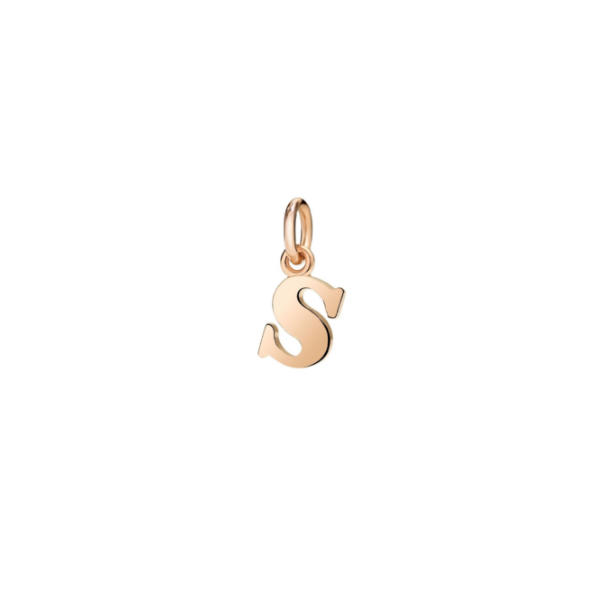 Charm Symbols – Or rose 9K, lettre S