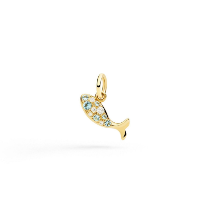 Charm Nature – Or jaune 9K, poisson