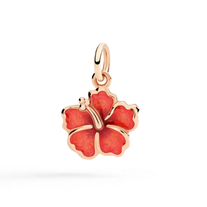 Charm Nature – Or rose 9K, fleur d’hibiscus