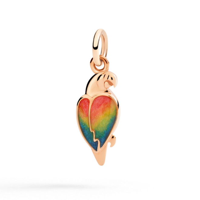 Charm Nature – Or rose 9K, perroquet