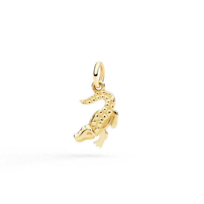 Charm Nature – Or jaune 9K, crocodile