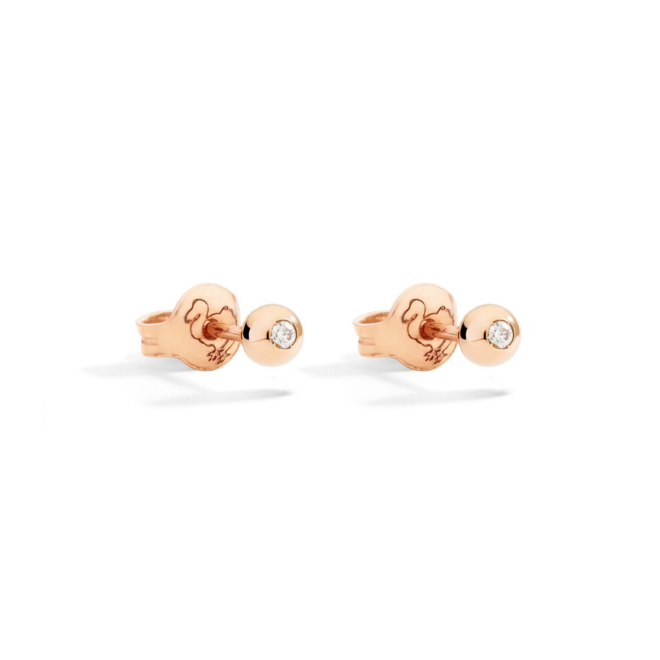 Boucles d'oreilles Bollicine – Or rose 9K