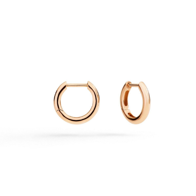 Boucles d'oreilles Essentials – Or rose 9K, créoles, réf. DOC6000