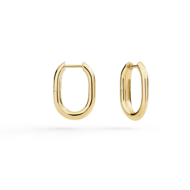 Boucles d'oreilles Essentials – Or jaune 9K, créoles, réf. DOC6001
