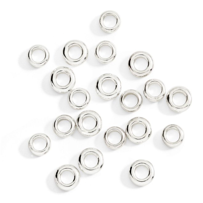 Composant Rondelle – Argent 925, sachet de 20